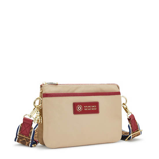 Bolsos Cruzados Kipling Riri Moda Beige | MX 1218WN